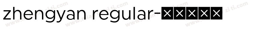 zhengyan regular字体转换